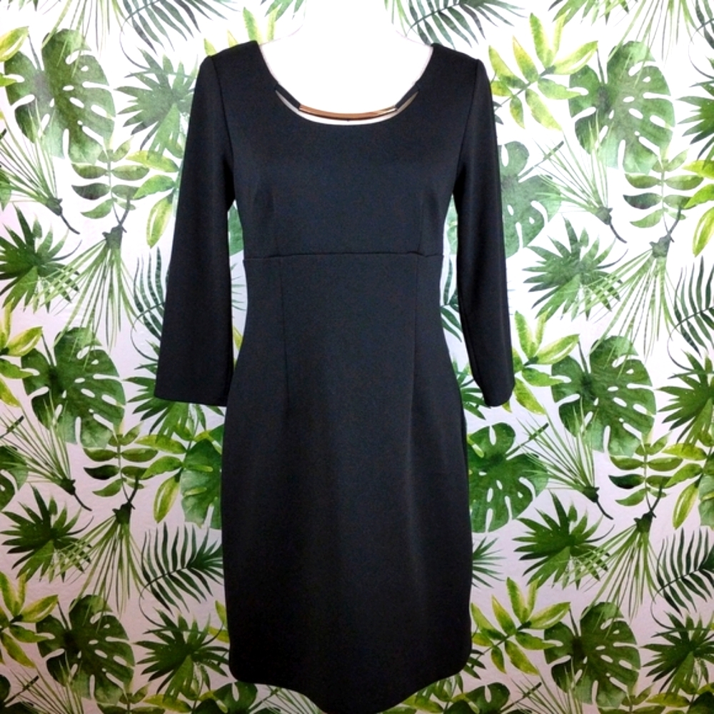Laundry By Design Black Midi Dress (Size: 8)